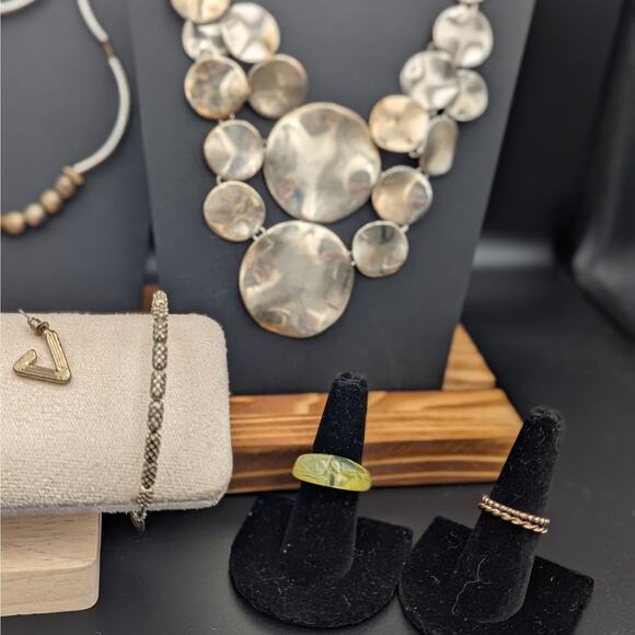 Mixed Metal Boho Chic Jewelry Set – 11 Pieces | Lizzy James, Kenneth Cole & More - Picture 2 of 7